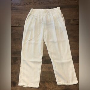 Wilfred Aritzia Casbah Bohemian High Waisted Lyocell Pants - Light Soft Blue